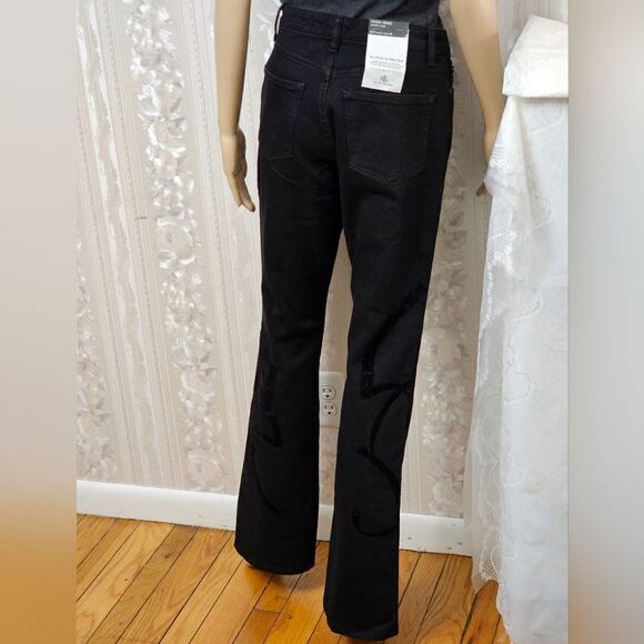 Ralph Lauren 5 Pockets Hid Rise Bootcut Jeans NWT Black - Picture 3 of 5